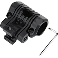 Keenso Soporte de Linterna- Accesorio de Montaje- Abrazadera para Linterna en Casco